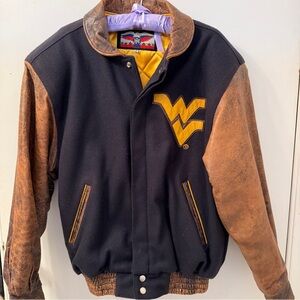 Vintage Replica WVU Wool Varsity Jacket.